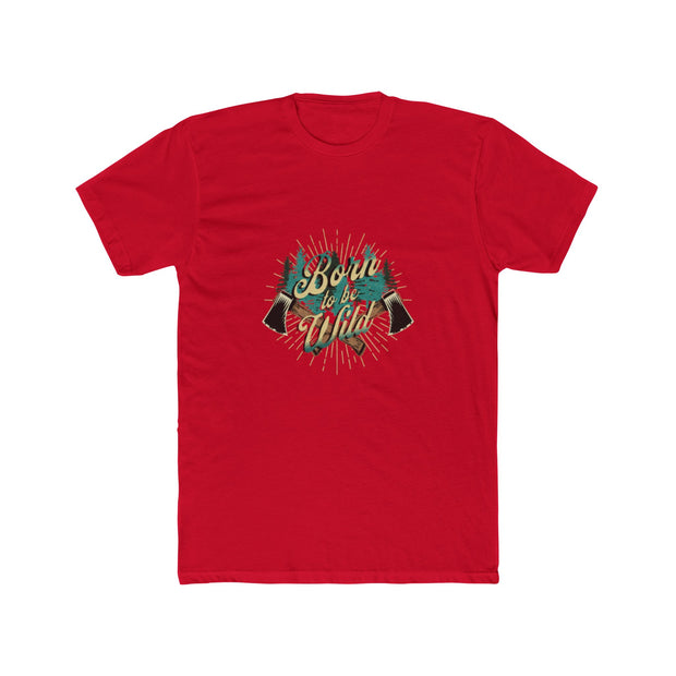 Born to Hike Unisex Baumwoll-Crew-T-Shirt - Abenteuer-Shirt, Wandergeschenk, Naturliebhaber-T-Shirt, Casual Wear, Outdoor-Stil