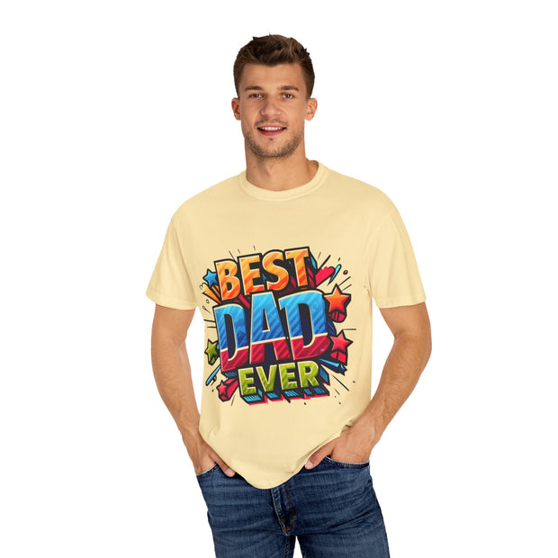 Best Dad Ever T-Shirt, Unisex Vatertagsgeschenk, Casual Wear, Papa Wertschätzung, Buntes Grafik T-Shirt