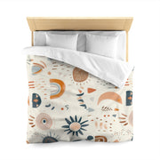 Boho Mikrofaser Bettbezug, Gemütliches Schlafzimmer Dekor, Moderne Muster Bettwäsche, Geschenk für Zuhause, Erdtöne