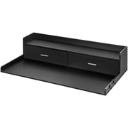 Waschtrockner-Arbeitsplatte, 27,5 Tiefe x 54 Breite, Waschtrockner-Holzplatte für die Organisation der Waschküche mit 2 Schubladenregalen 