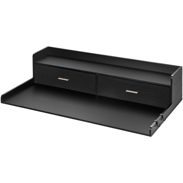 Waschtrockner-Arbeitsplatte, 27,5 Tiefe x 54 Breite, Waschtrockner-Holzplatte für die Organisation der Waschküche mit 2 Schubladenregalen 