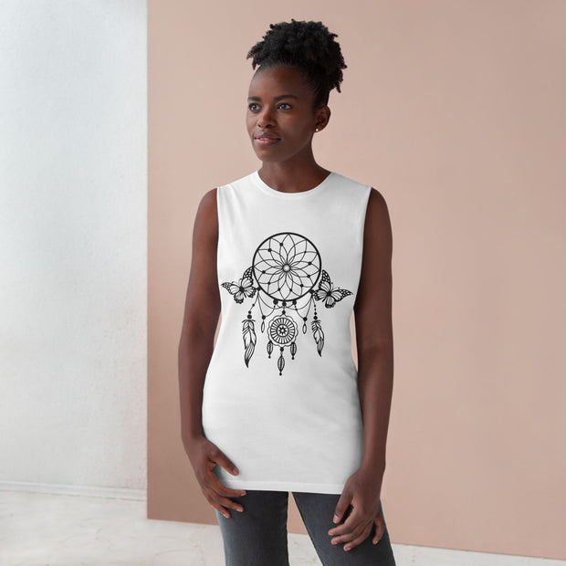 Traumfänger Boho Tank Top - Unisex Boho Shirt, Festival Wear, Sommer Outfit, Geschenk für Sie, Musik Festival Kleidung