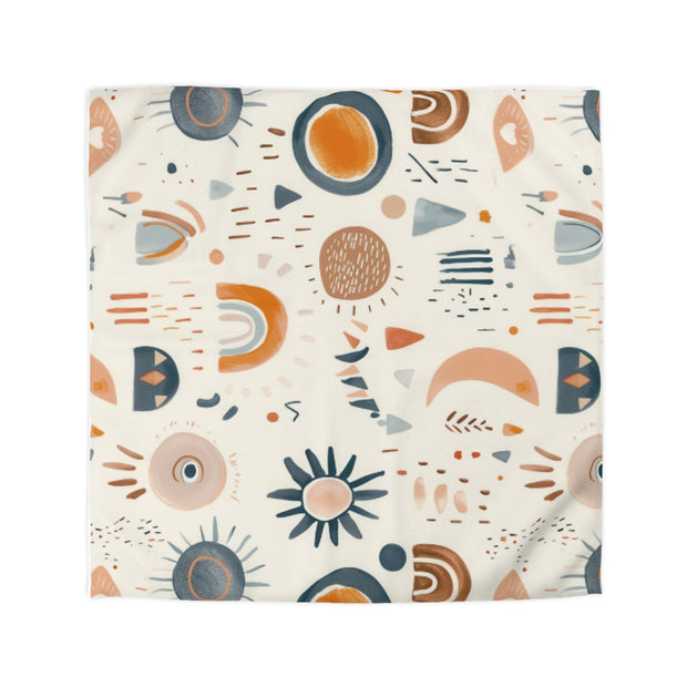 Boho Mikrofaser Bettbezug, Gemütliches Schlafzimmer Dekor, Moderne Muster Bettwäsche, Geschenk für Zuhause, Erdtöne