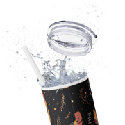 Boho Feather Skinny Tumbler | 20oz Reisebecher, umweltfreundliches Trinkgeschirr, perfekt für Geschenke, Sommerstimmung, Outdoor-Abenteuer
