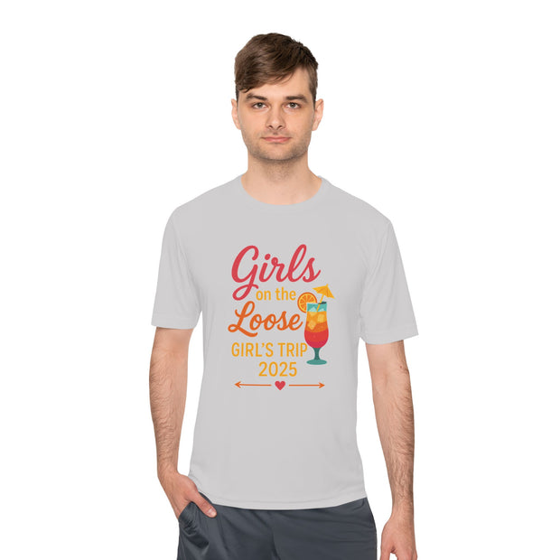 Mädchenausflug Unisex Feuchtigkeitsableitendes T-Shirt | Lustiges Urlaubsshirt, Sommerparty-Kleidung, Reisegeschenke, Junggesellinnenabschieds-Top