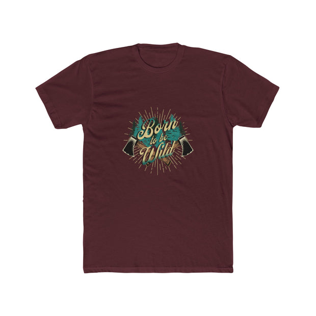 Born to Hike Unisex Baumwoll-Crew-T-Shirt - Abenteuer-Shirt, Wandergeschenk, Naturliebhaber-T-Shirt, Casual Wear, Outdoor-Stil