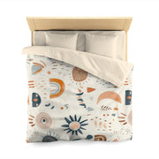 Boho Mikrofaser Bettbezug, Gemütliches Schlafzimmer Dekor, Moderne Muster Bettwäsche, Geschenk für Zuhause, Erdtöne