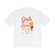 Mädchenausflug Unisex Feuchtigkeitsableitendes T-Shirt | Lustiges Urlaubsshirt, Sommerparty-Kleidung, Reisegeschenke, Junggesellinnenabschieds-Top