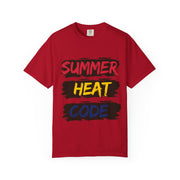 Summer Heat Code T-Shirt, Unisex Grafik T-Shirt, Casual Wear, Perfekt für heiße Tage, Urlaubsstil, Sommer-Events