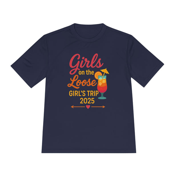 Mädchenausflug Unisex Feuchtigkeitsableitendes T-Shirt | Lustiges Urlaubsshirt, Sommerparty-Kleidung, Reisegeschenke, Junggesellinnenabschieds-Top