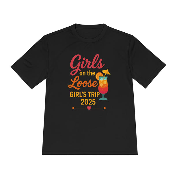 Mädchenausflug Unisex Feuchtigkeitsableitendes T-Shirt | Lustiges Urlaubsshirt, Sommerparty-Kleidung, Reisegeschenke, Junggesellinnenabschieds-Top