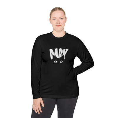 Dark Cat Unisex Langarm T-Shirt, Casual Wear, Halloween Kleidung, Geschenk für Katzenliebhaber, Gruseliges Jahreszeitenshirt