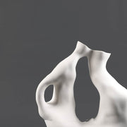 Modernes, minimalistisches, leichtes, luxuriöses, kreisförmiges Keramik-Blumengeschirr