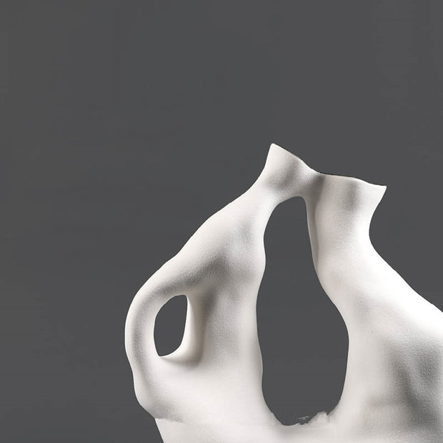 Modernes, minimalistisches, leichtes, luxuriöses, kreisförmiges Keramik-Blumengeschirr