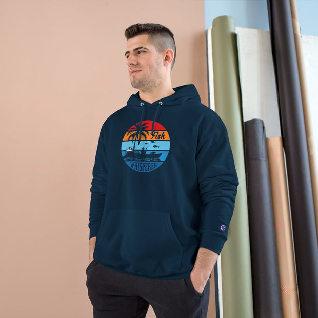 Retro Fishing Champion Hoodie, Lässige Oberbekleidung für Angler, Strandtagsbekleidung, Geschenk für Fischer, Sommerstimmung