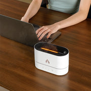 Siming Flame Aromatherapie-Maschine, für Zuhause, Schlafzimmer, stille Atmosphäre, Licht, Luftbefeuchter, Flammen-Diffusor, Heimdekoration