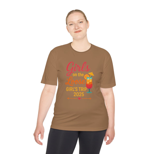 Mädchenausflug Unisex Feuchtigkeitsableitendes T-Shirt | Lustiges Urlaubsshirt, Sommerparty-Kleidung, Reisegeschenke, Junggesellinnenabschieds-Top
