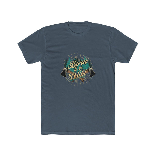 Born to Hike Unisex Baumwoll-Crew-T-Shirt - Abenteuer-Shirt, Wandergeschenk, Naturliebhaber-T-Shirt, Casual Wear, Outdoor-Stil