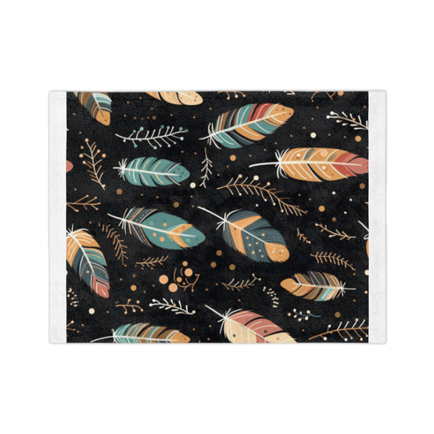 Kuschelige Decke mit Federdruck, weiche Decke für die Inneneinrichtung, perfektes Geschenk für Naturliebhaber, Camping, gemütliche Nächte, Decke im Boho-Stil