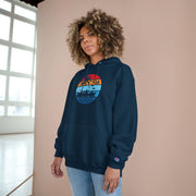Retro Fishing Champion Hoodie, Lässige Oberbekleidung für Angler, Strandtagsbekleidung, Geschenk für Fischer, Sommerstimmung