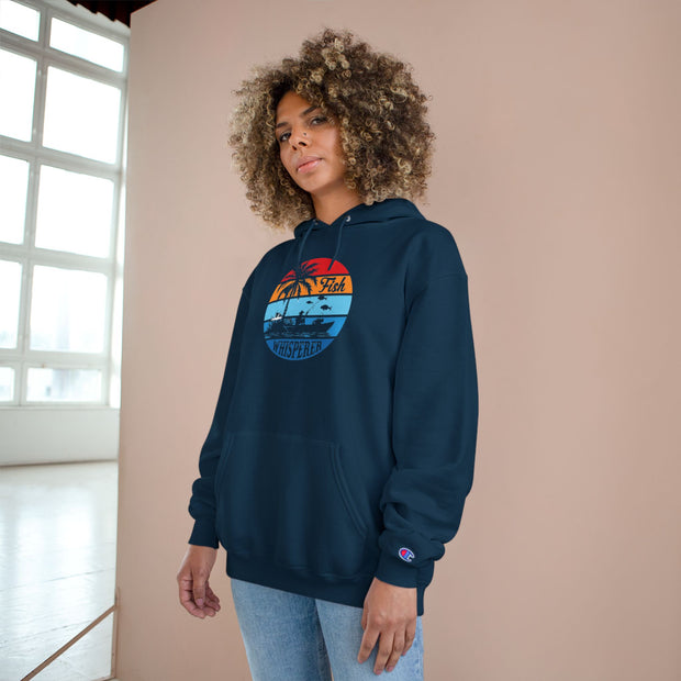 Retro Fishing Champion Hoodie, Lässige Oberbekleidung für Angler, Strandtagsbekleidung, Geschenk für Fischer, Sommerstimmung