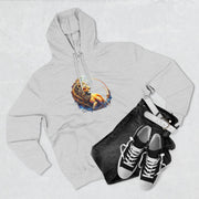 Rauer und doch warmer dreiteiliger Fleece-Hoodie – Perfekt für kühle Tage, Geschenk für Tierliebhaber, gemütliche Schicht, einzigartiges Kunstdesign, Alltagskleidung