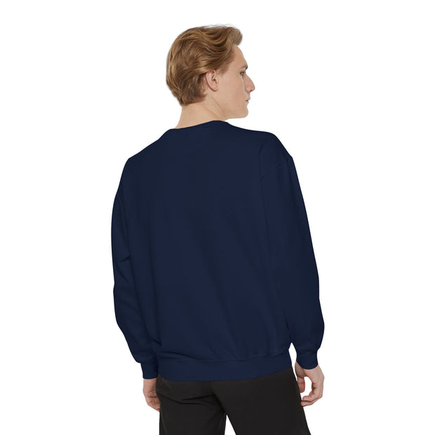 Inspirierendes Unisex-Sweatshirt mit Kleidungsstückfärbung | Motivierende Zitat-Kleidung, gemütliches Geschenk, tägliche Erinnerung, Alltagskleidung, lässiger Stil