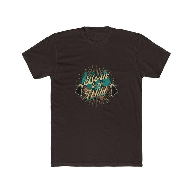 Born to Hike Unisex Baumwoll-Crew-T-Shirt - Abenteuer-Shirt, Wandergeschenk, Naturliebhaber-T-Shirt, Casual Wear, Outdoor-Stil