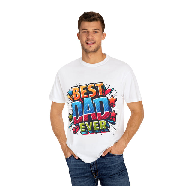 Best Dad Ever T-Shirt, Unisex Vatertagsgeschenk, Casual Wear, Papa Wertschätzung, Buntes Grafik T-Shirt