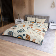 Boho Mikrofaser Bettbezug, Gemütliches Schlafzimmer Dekor, Moderne Muster Bettwäsche, Geschenk für Zuhause, Erdtöne