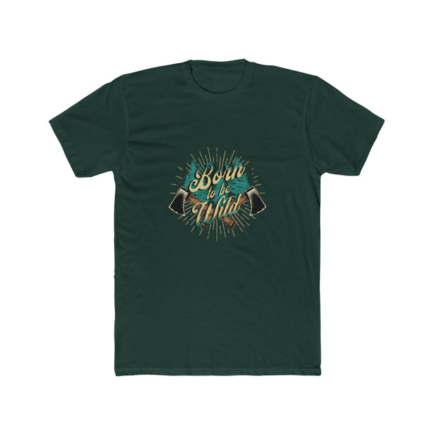 Born to Hike Unisex Baumwoll-Crew-T-Shirt - Abenteuer-Shirt, Wandergeschenk, Naturliebhaber-T-Shirt, Casual Wear, Outdoor-Stil