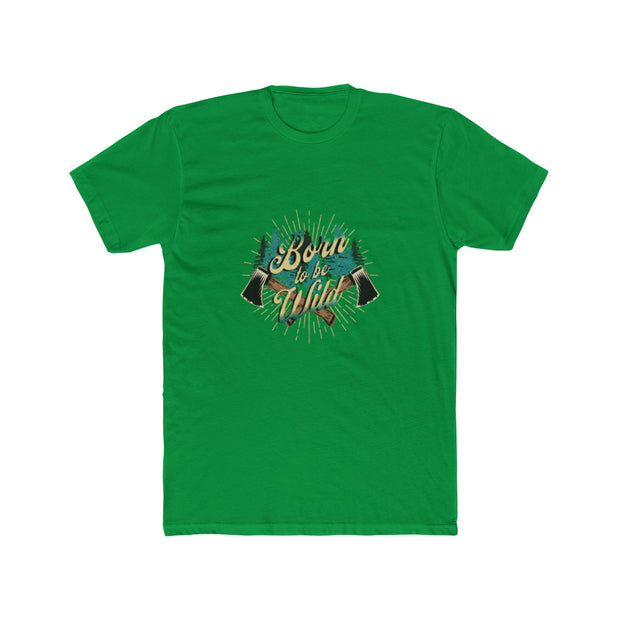 Born to Hike Unisex Baumwoll-Crew-T-Shirt - Abenteuer-Shirt, Wandergeschenk, Naturliebhaber-T-Shirt, Casual Wear, Outdoor-Stil