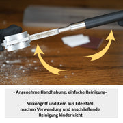 VEZOREY®-Edelstahl Brotklinge mit Aufbewahrungsbox und 5 Ersatzklingen-3