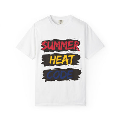 Summer Heat Code T-Shirt, Unisex Grafik T-Shirt, Casual Wear, Perfekt für heiße Tage, Urlaubsstil, Sommer-Events