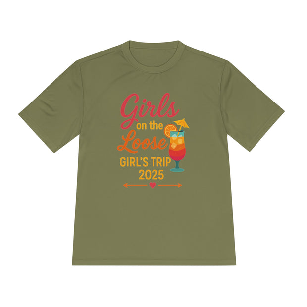 Mädchenausflug Unisex Feuchtigkeitsableitendes T-Shirt | Lustiges Urlaubsshirt, Sommerparty-Kleidung, Reisegeschenke, Junggesellinnenabschieds-Top