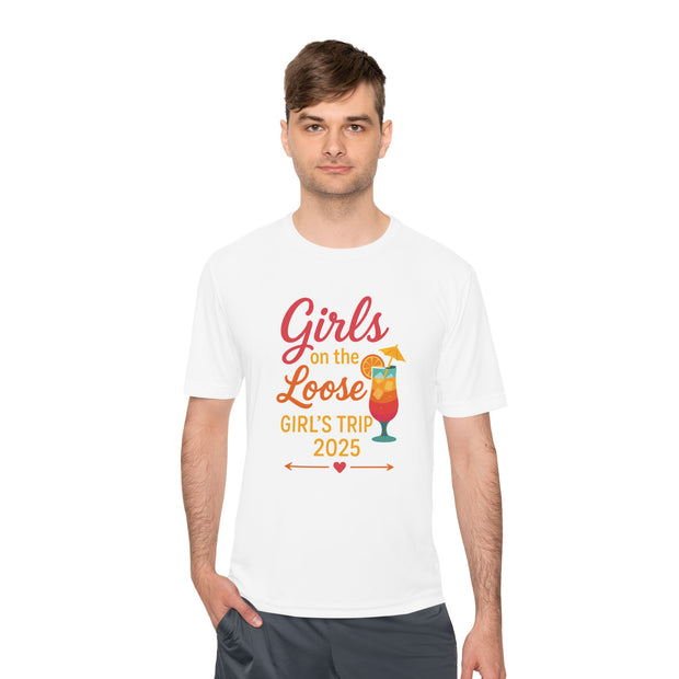 Mädchenausflug Unisex Feuchtigkeitsableitendes T-Shirt | Lustiges Urlaubsshirt, Sommerparty-Kleidung, Reisegeschenke, Junggesellinnenabschieds-Top