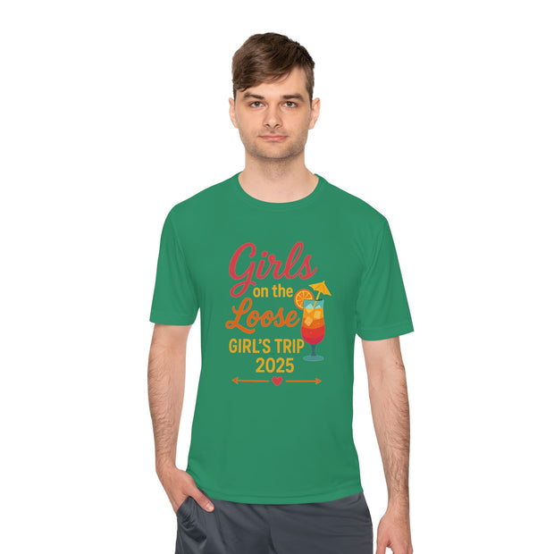 Mädchenausflug Unisex Feuchtigkeitsableitendes T-Shirt | Lustiges Urlaubsshirt, Sommerparty-Kleidung, Reisegeschenke, Junggesellinnenabschieds-Top