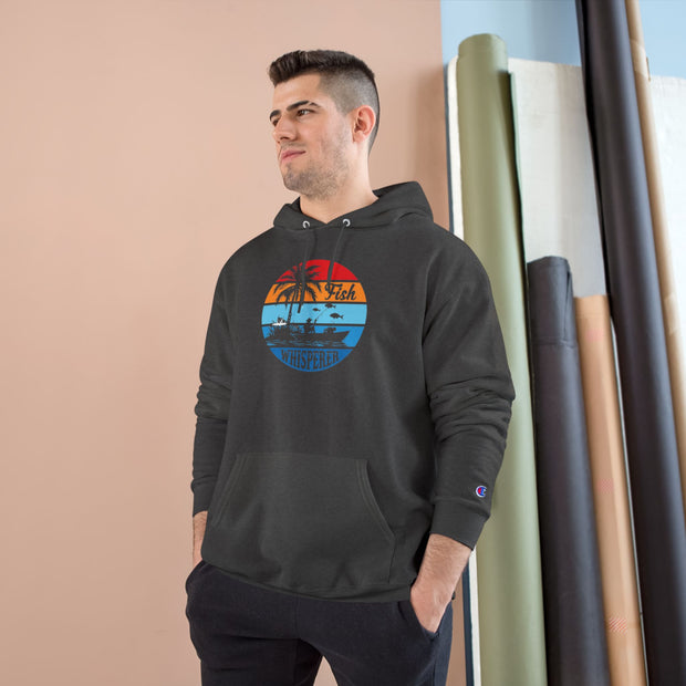 Retro Fishing Champion Hoodie, Lässige Oberbekleidung für Angler, Strandtagsbekleidung, Geschenk für Fischer, Sommerstimmung