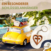 Schlüsselanhänger Kreuz im Herz aus Olivenholz-4