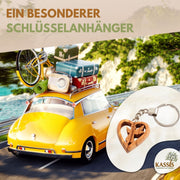 Schlüsselanhänger Schutzengel im Herz aus Olivenholz-4