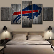 Buffalo Bills Barnwood Wanddekoration Leinwanddruck