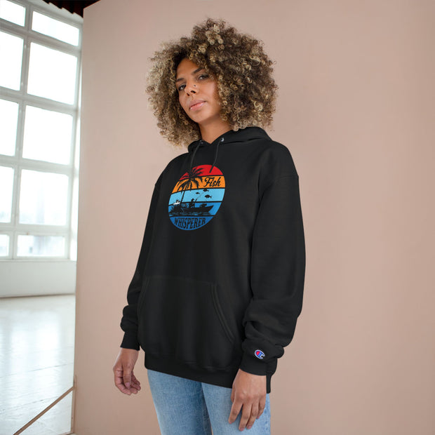 Retro Fishing Champion Hoodie, Lässige Oberbekleidung für Angler, Strandtagsbekleidung, Geschenk für Fischer, Sommerstimmung