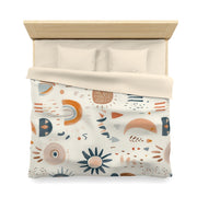 Boho Mikrofaser Bettbezug, Gemütliches Schlafzimmer Dekor, Moderne Muster Bettwäsche, Geschenk für Zuhause, Erdtöne