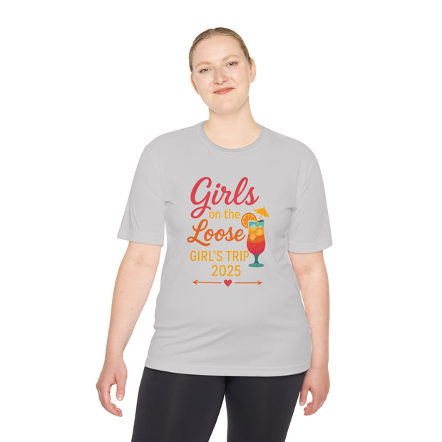 Mädchenausflug Unisex Feuchtigkeitsableitendes T-Shirt | Lustiges Urlaubsshirt, Sommerparty-Kleidung, Reisegeschenke, Junggesellinnenabschieds-Top
