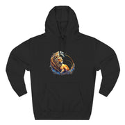 Rauer und doch warmer dreiteiliger Fleece-Hoodie – Perfekt für kühle Tage, Geschenk für Tierliebhaber, gemütliche Schicht, einzigartiges Kunstdesign, Alltagskleidung
