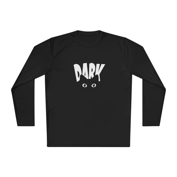 Dark Cat Unisex Langarm T-Shirt, Casual Wear, Halloween Kleidung, Geschenk für Katzenliebhaber, Gruseliges Jahreszeitenshirt