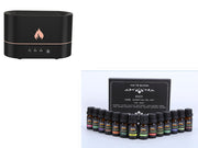 Siming Flame Aromatherapie-Maschine, für Zuhause, Schlafzimmer, stille Atmosphäre, Licht, Luftbefeuchter, Flammen-Diffusor, Heimdekoration