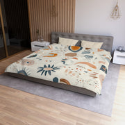 Boho Mikrofaser Bettbezug, Gemütliches Schlafzimmer Dekor, Moderne Muster Bettwäsche, Geschenk für Zuhause, Erdtöne