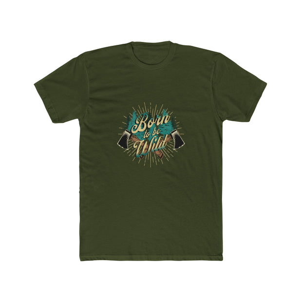 Born to Hike Unisex Baumwoll-Crew-T-Shirt - Abenteuer-Shirt, Wandergeschenk, Naturliebhaber-T-Shirt, Casual Wear, Outdoor-Stil