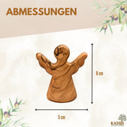 Schutzengel als Handschmeichler aus Olivenholz-2